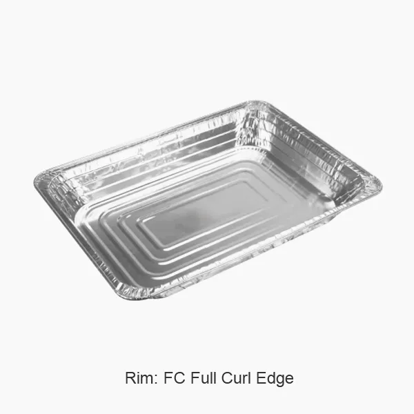 Suuret kertakäyttöiset alumiinifolioalustat